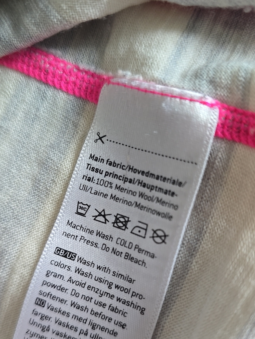 🐑Kari Traa 100% Wool Quarter Zip Base Layer Top Size S - Picture 14 of 16